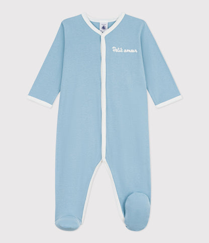 Pyjama bébé en coton uni – F1