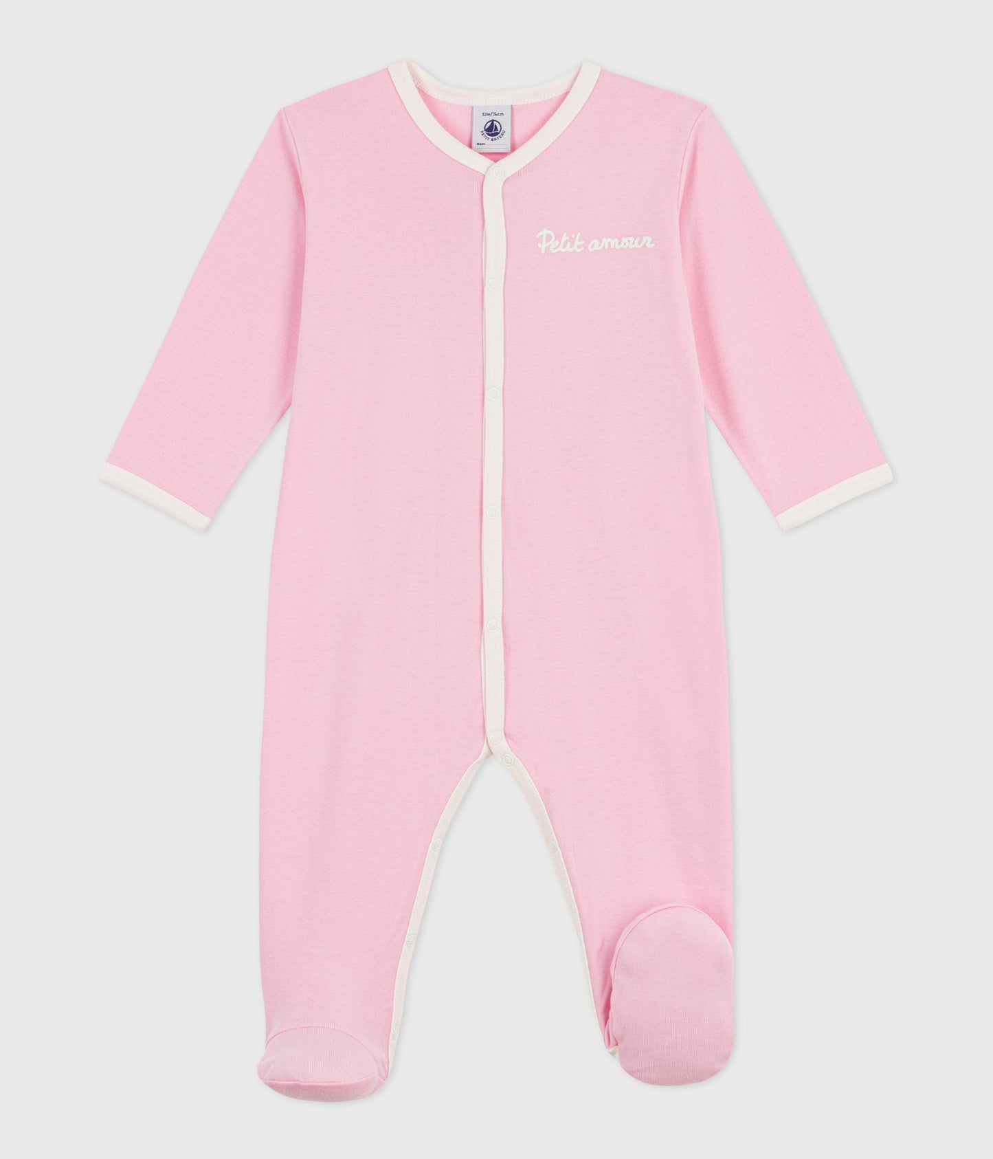 Pyjama bébé en coton uni – F1