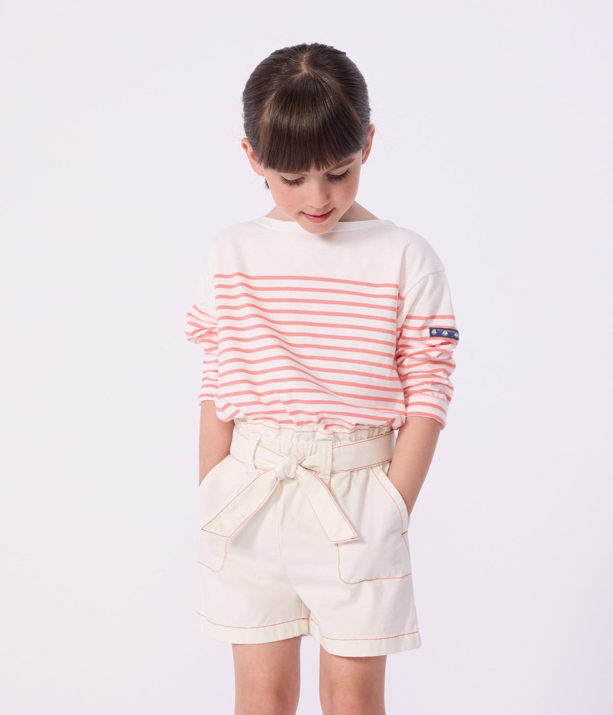 Short enfant en coton uni – J3