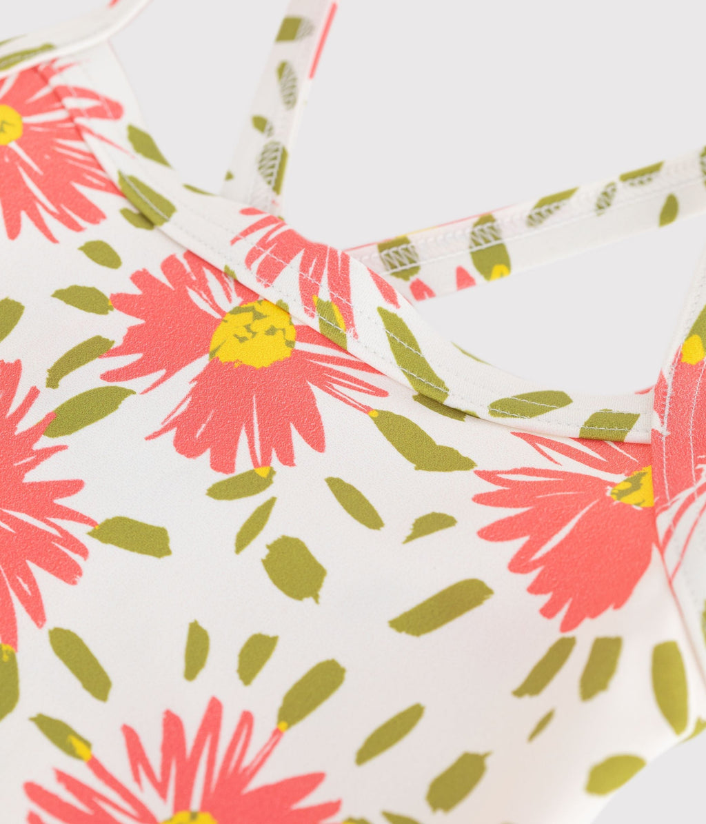 Maillot de bain une pièce enfant fleuri – Z1