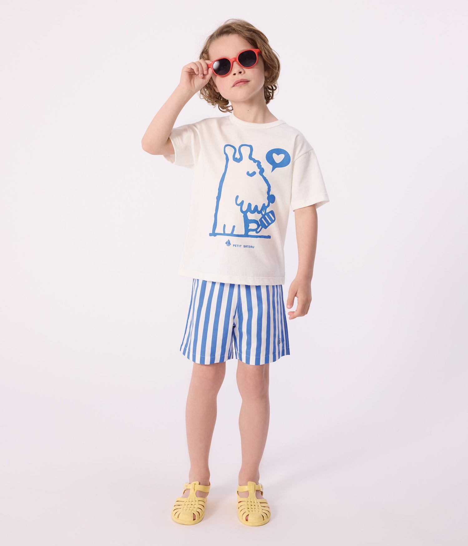 Short de bain enfant à rayures – J1