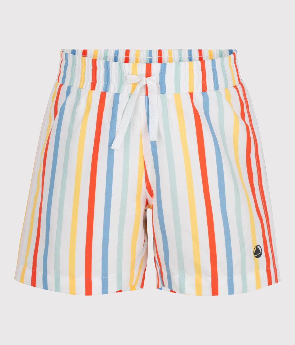 Short de bain enfant à rayures – F1