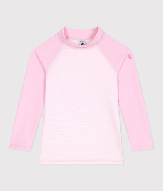 Teeshirt de bain anti uv enfant manche longue à rayures – F1