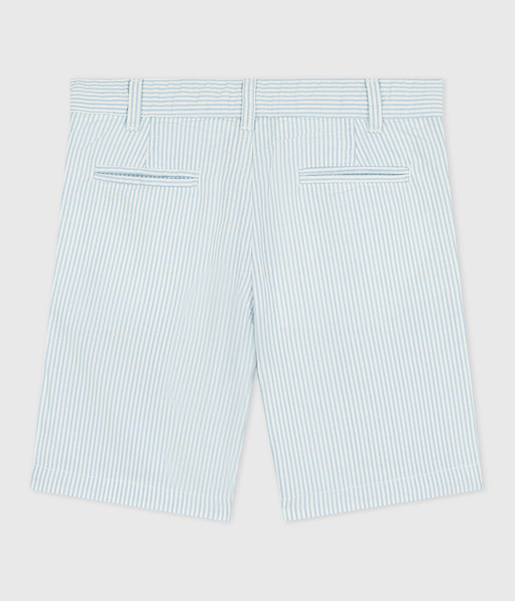 Bermuda short enfant en coton à rayures – D1