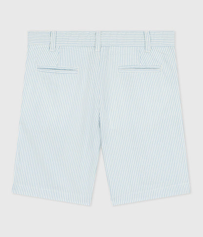 Bermuda short enfant en coton à rayures – D1