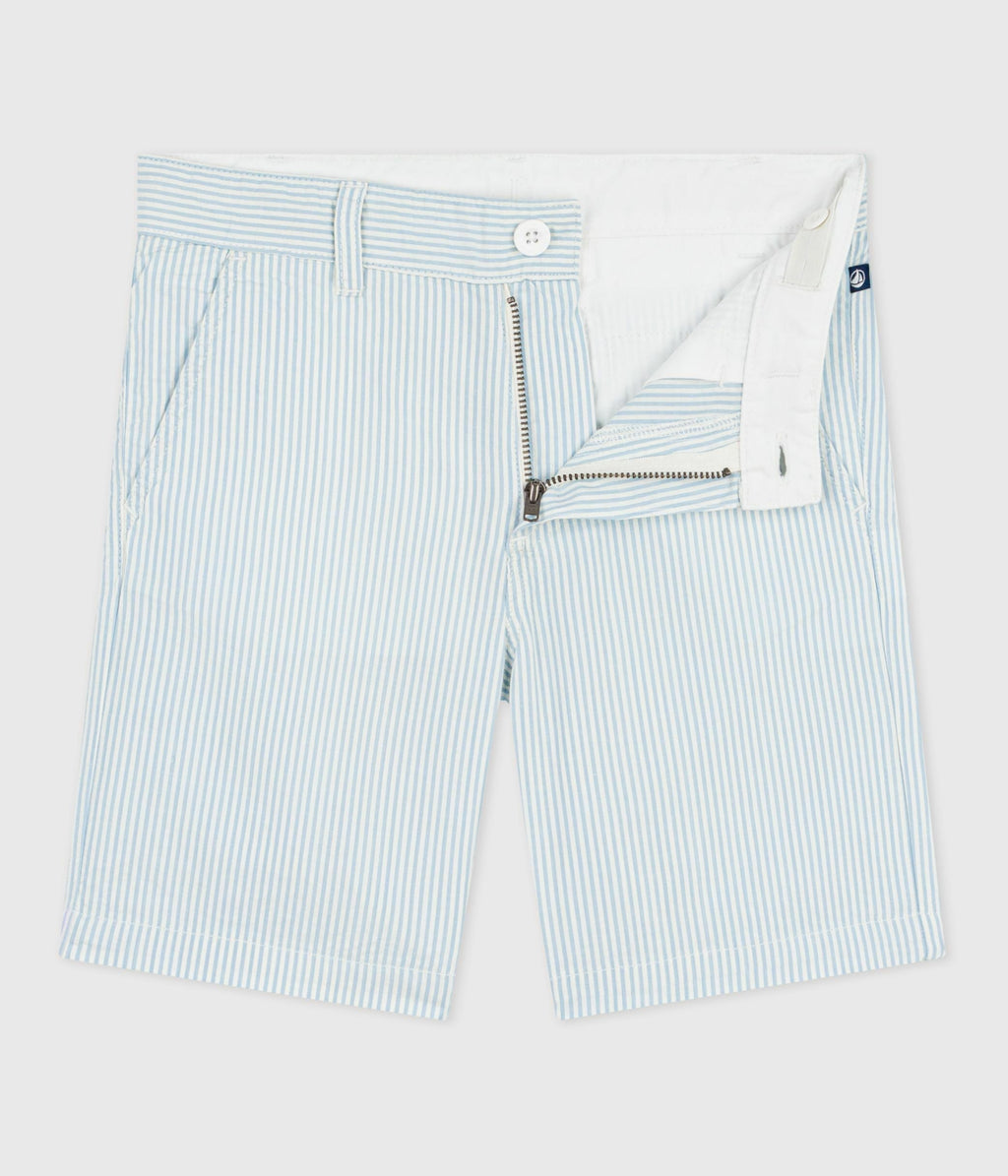 Bermuda short enfant en coton à rayures – F2