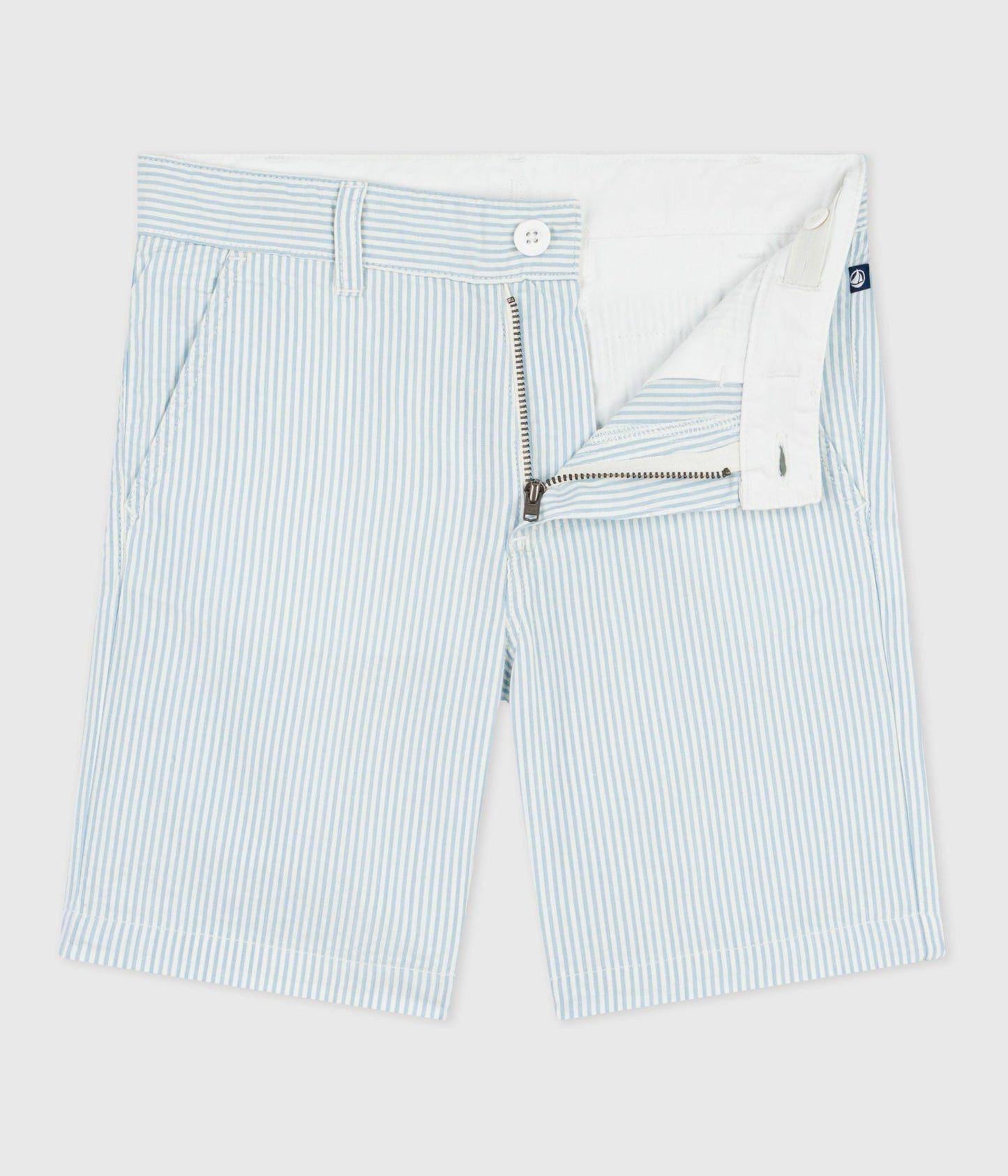 Bermuda short enfant en coton à rayures – F2