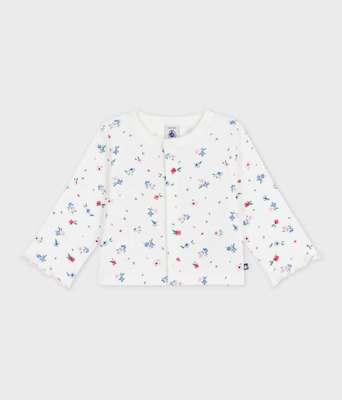 Cardigan bébé en coton imprimé fleurs – F1