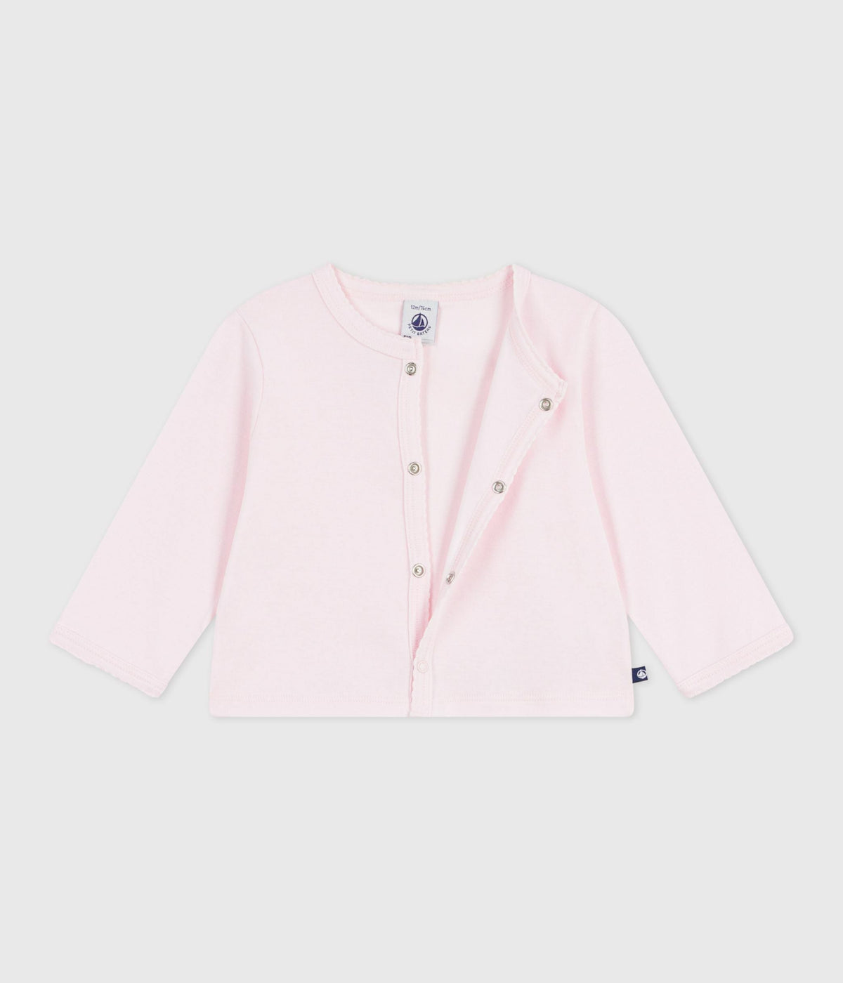 Cardigan bébé en coton uni – F2