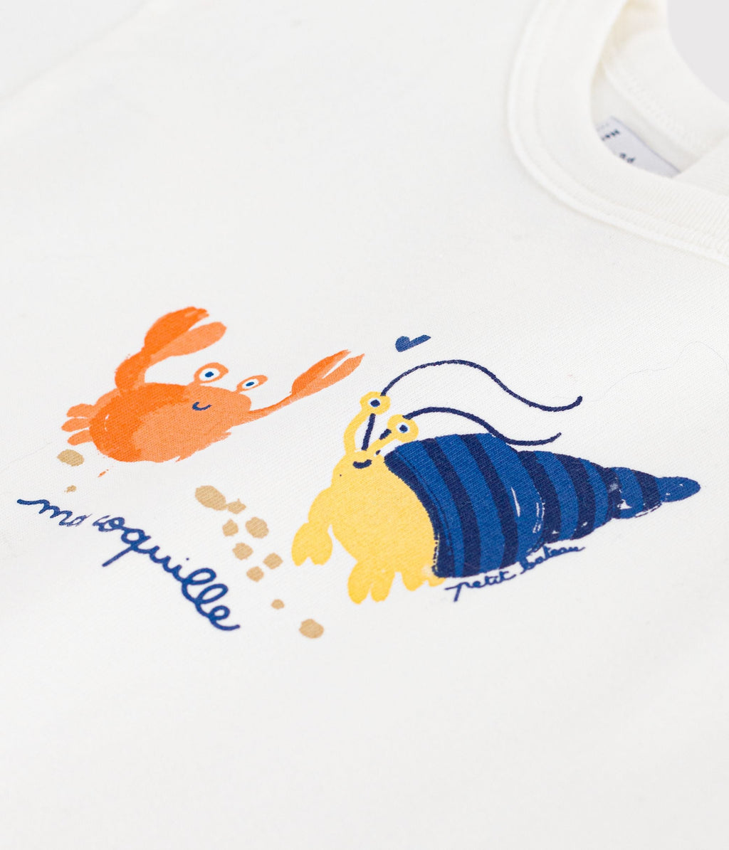 Tee-shirt bébé en coton à manches courtes, motif mouette – Z1