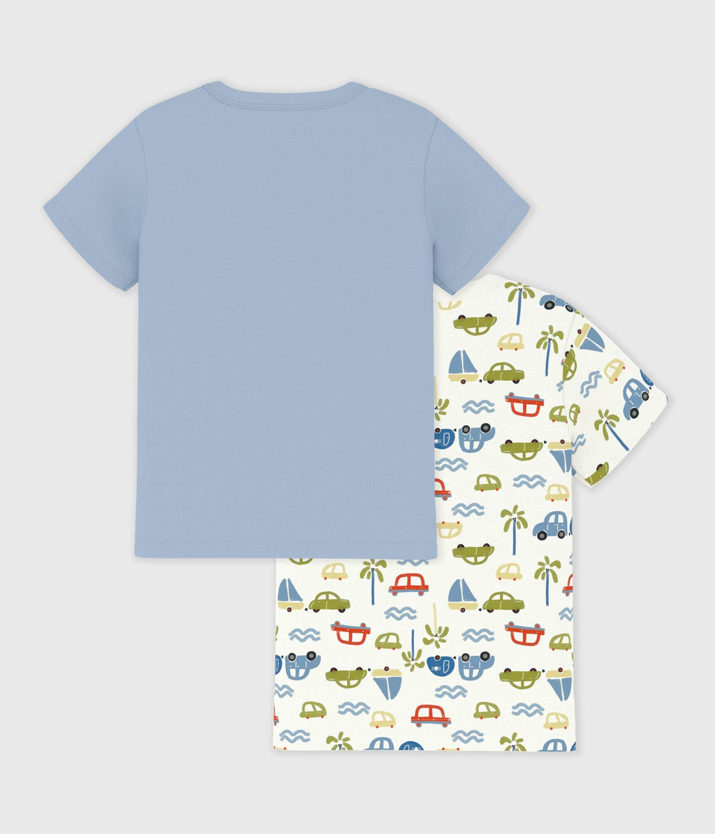 Lot de tee-shirts enfant en coton manches courtes voitures – D1