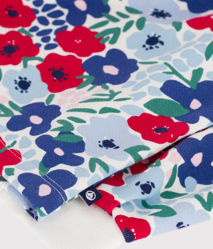 Sweatshirt enfant en coton imprimé fleurs – Z1