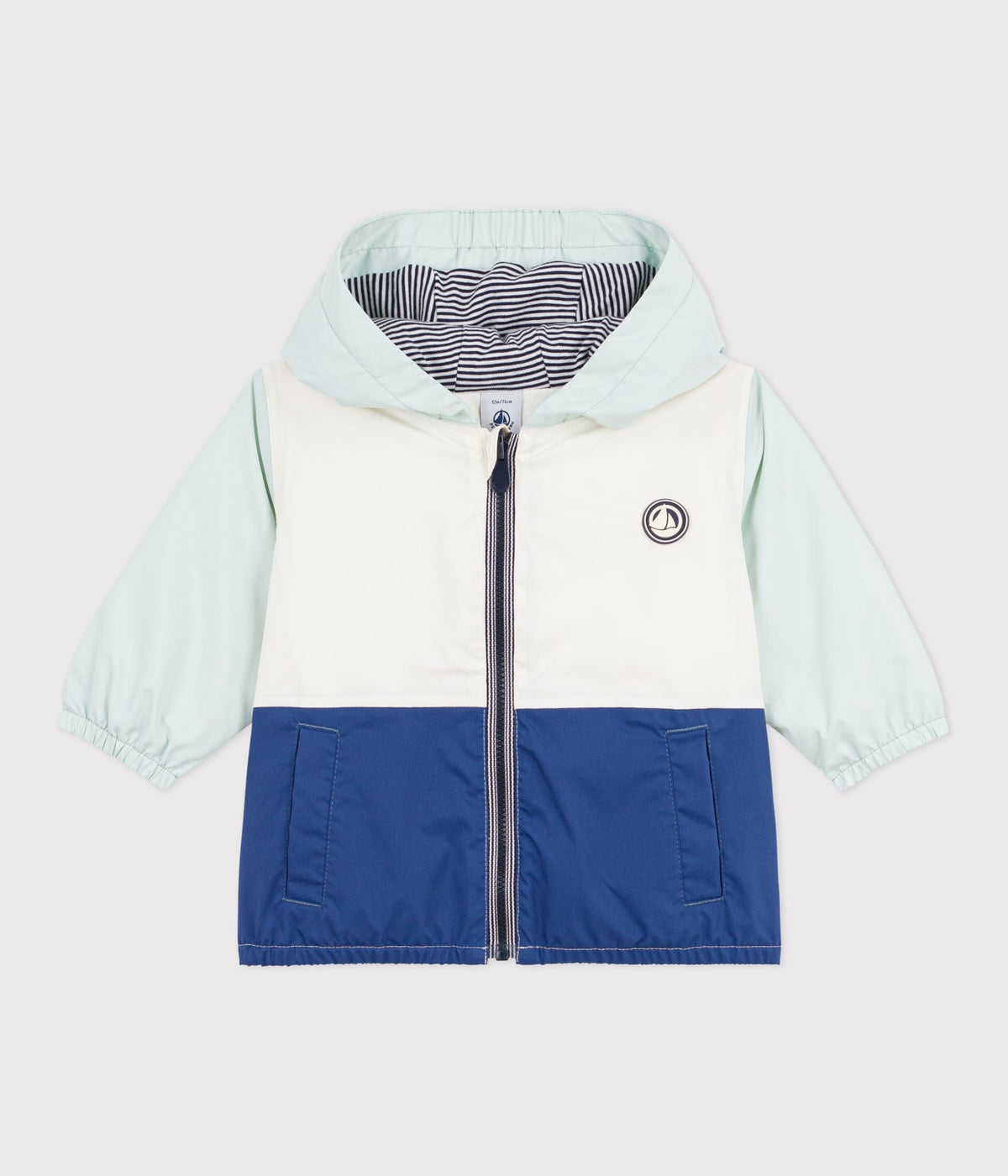 Coupe-vent bébé imprimé colorblock, doublure milleraies – F1