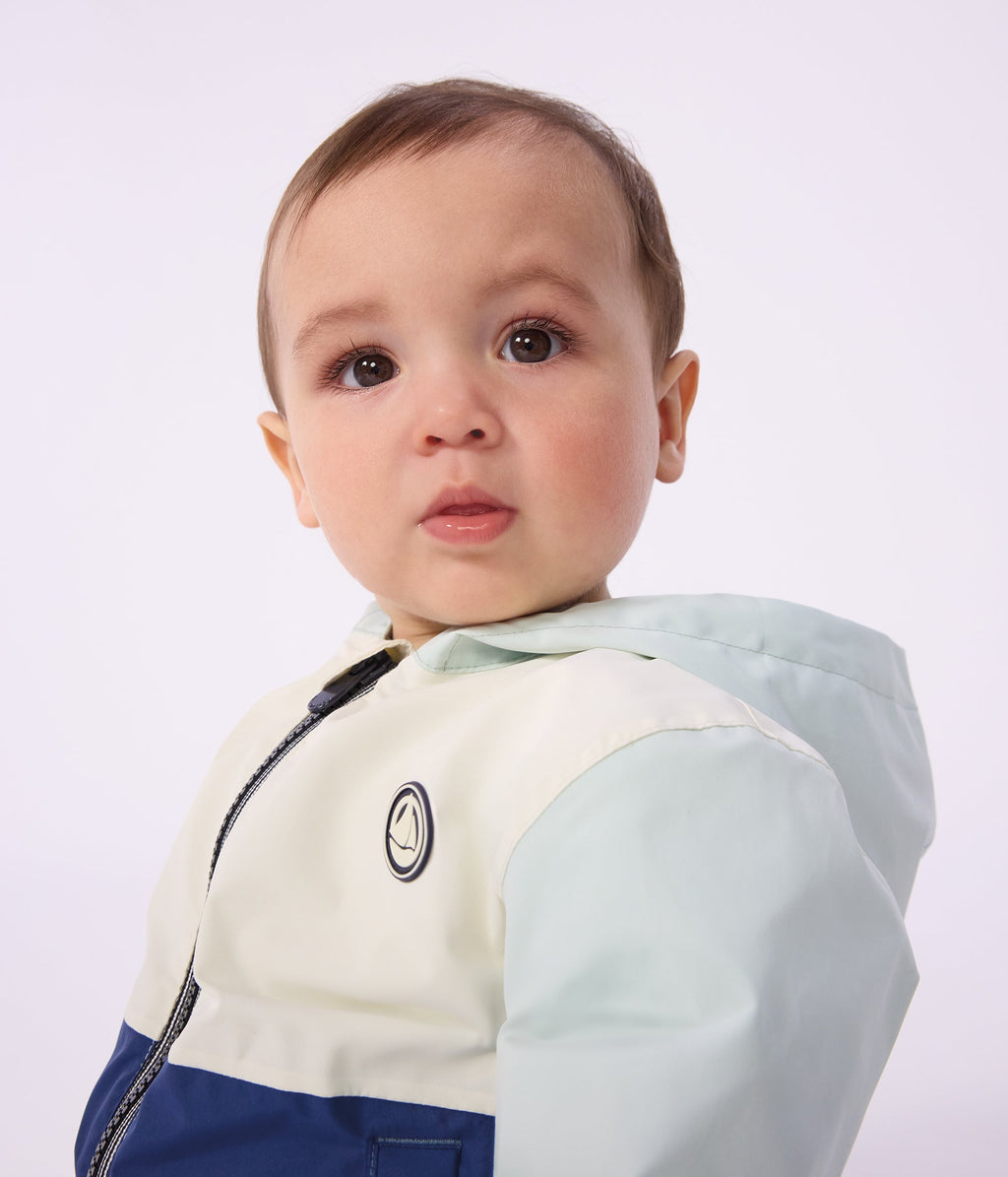 Coupe-vent bébé imprimé colorblock, doublure milleraies – J2