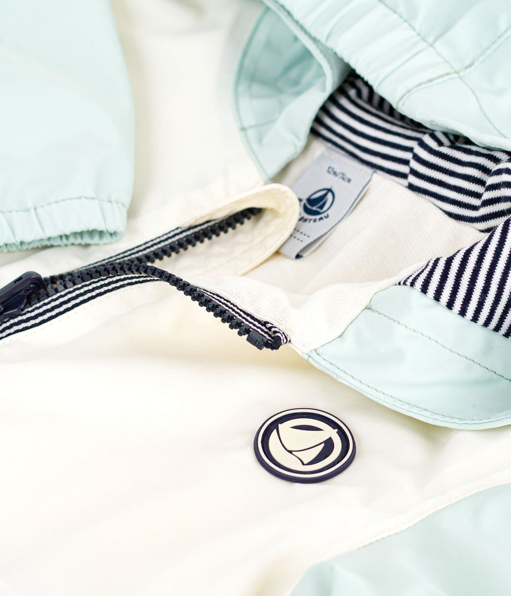 Coupe-vent bébé imprimé colorblock, doublure milleraies – Z1