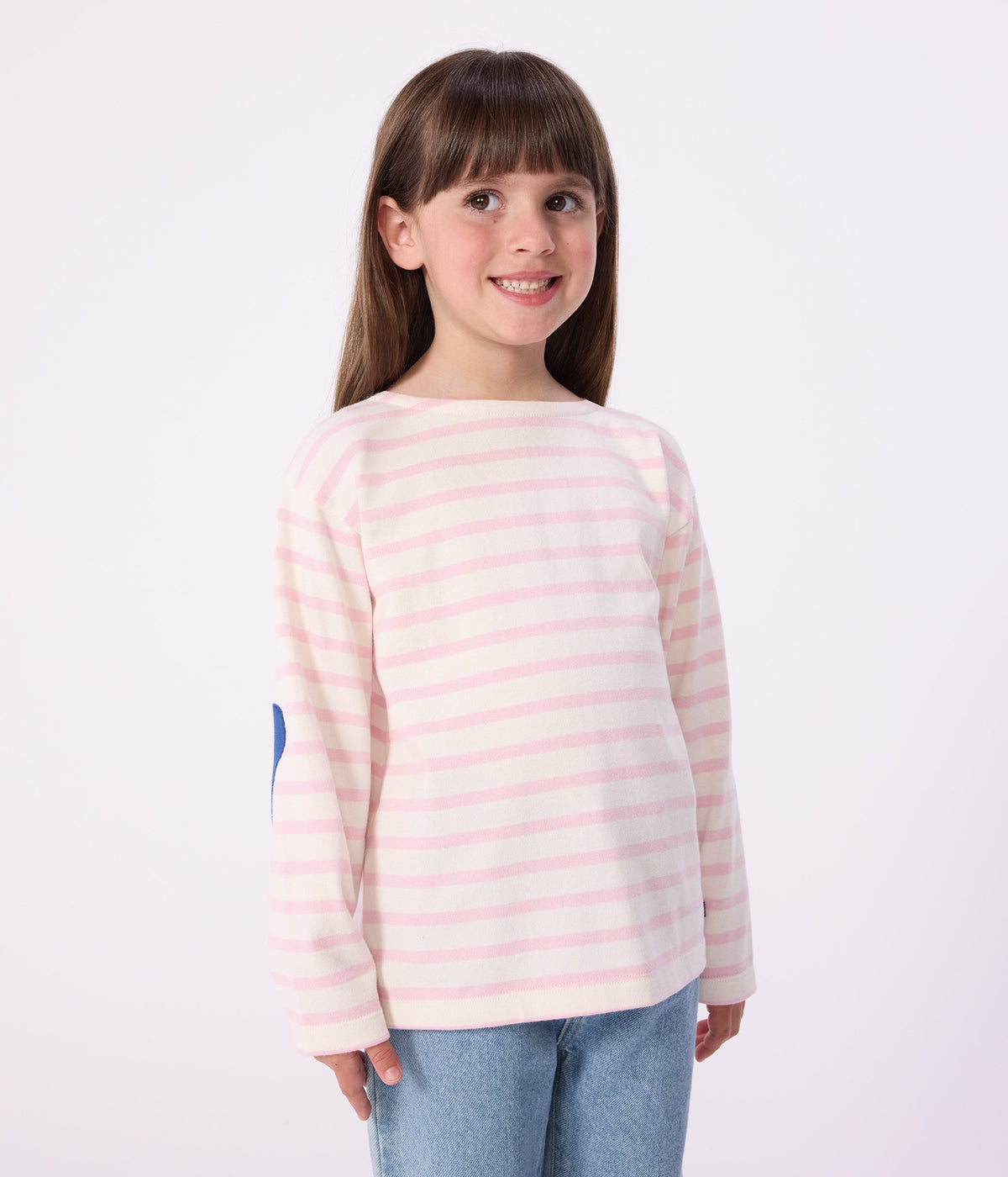 Marinière enfant en coton à rayures – J1