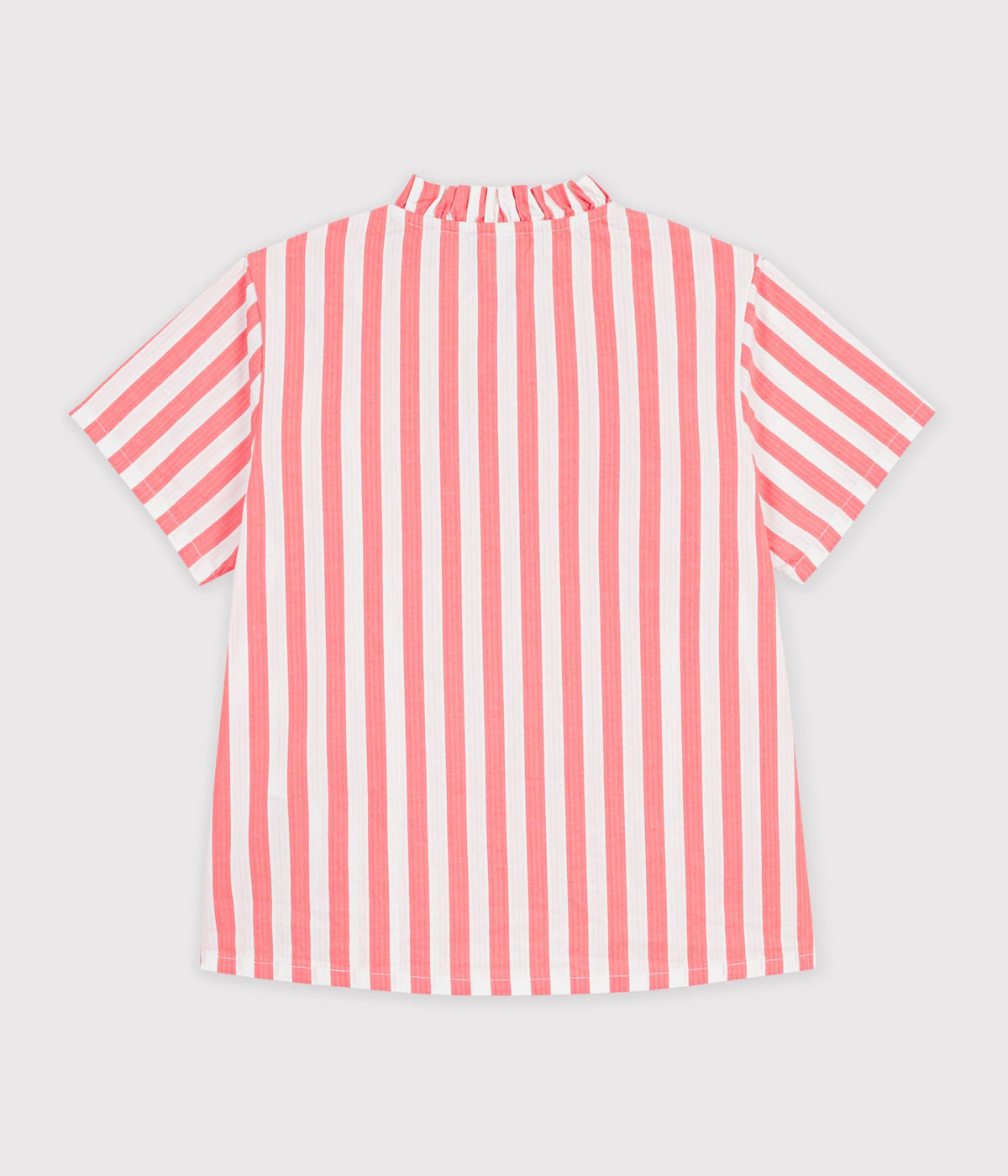 Kids' short-sleeved striped cotton top