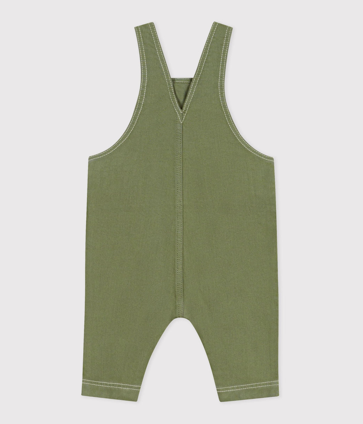Salopette longue bébé en denim coloré – D1