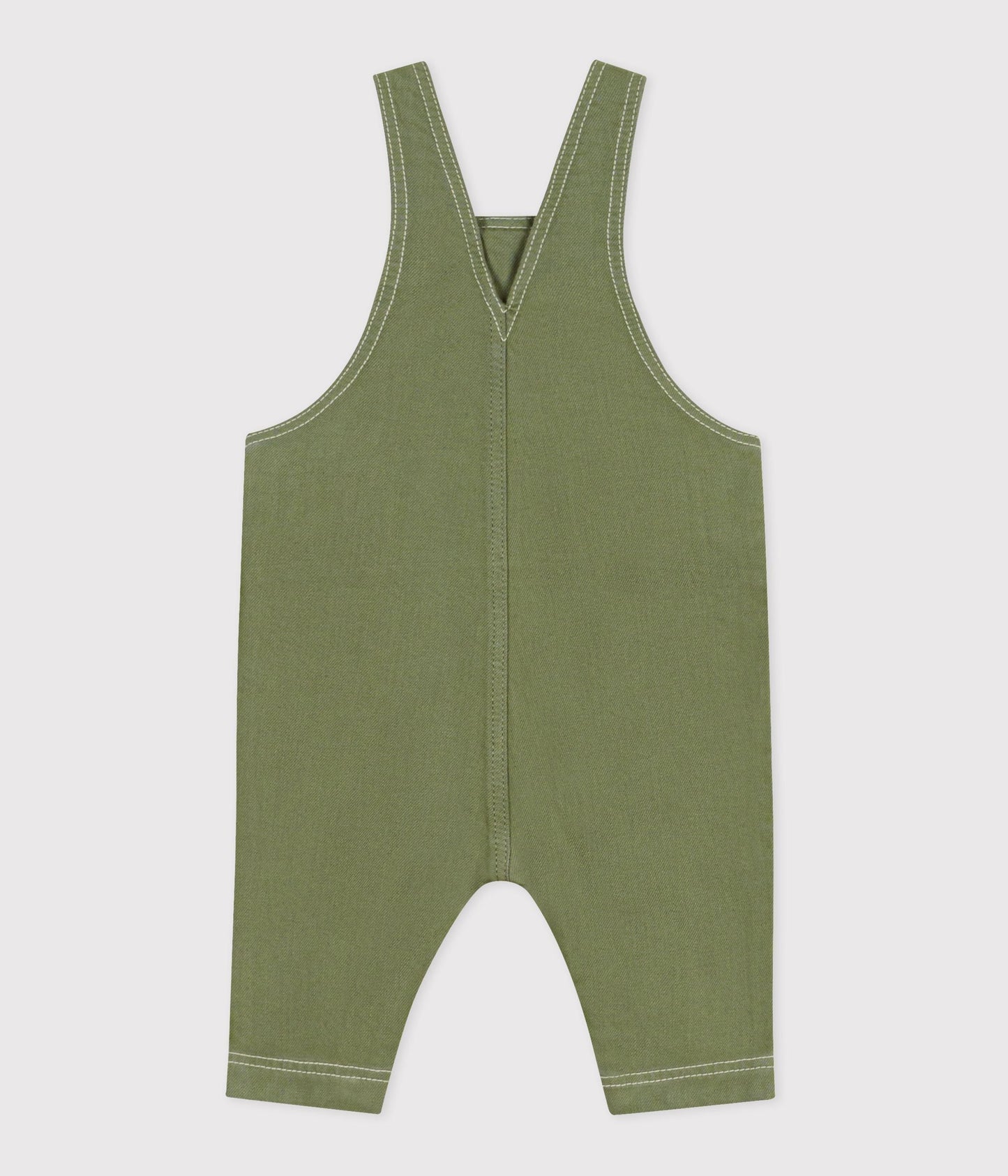 Salopette longue bébé en denim coloré – D1