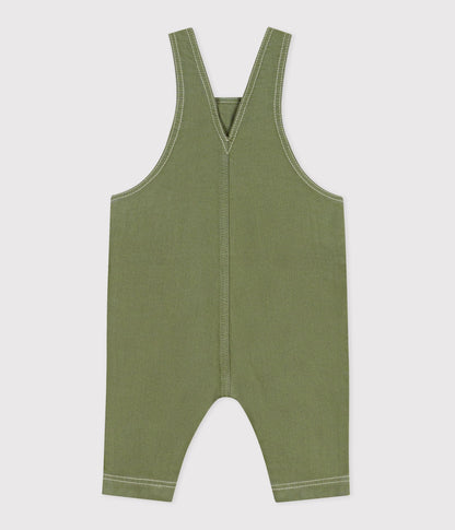 Salopette longue bébé en denim coloré – D1