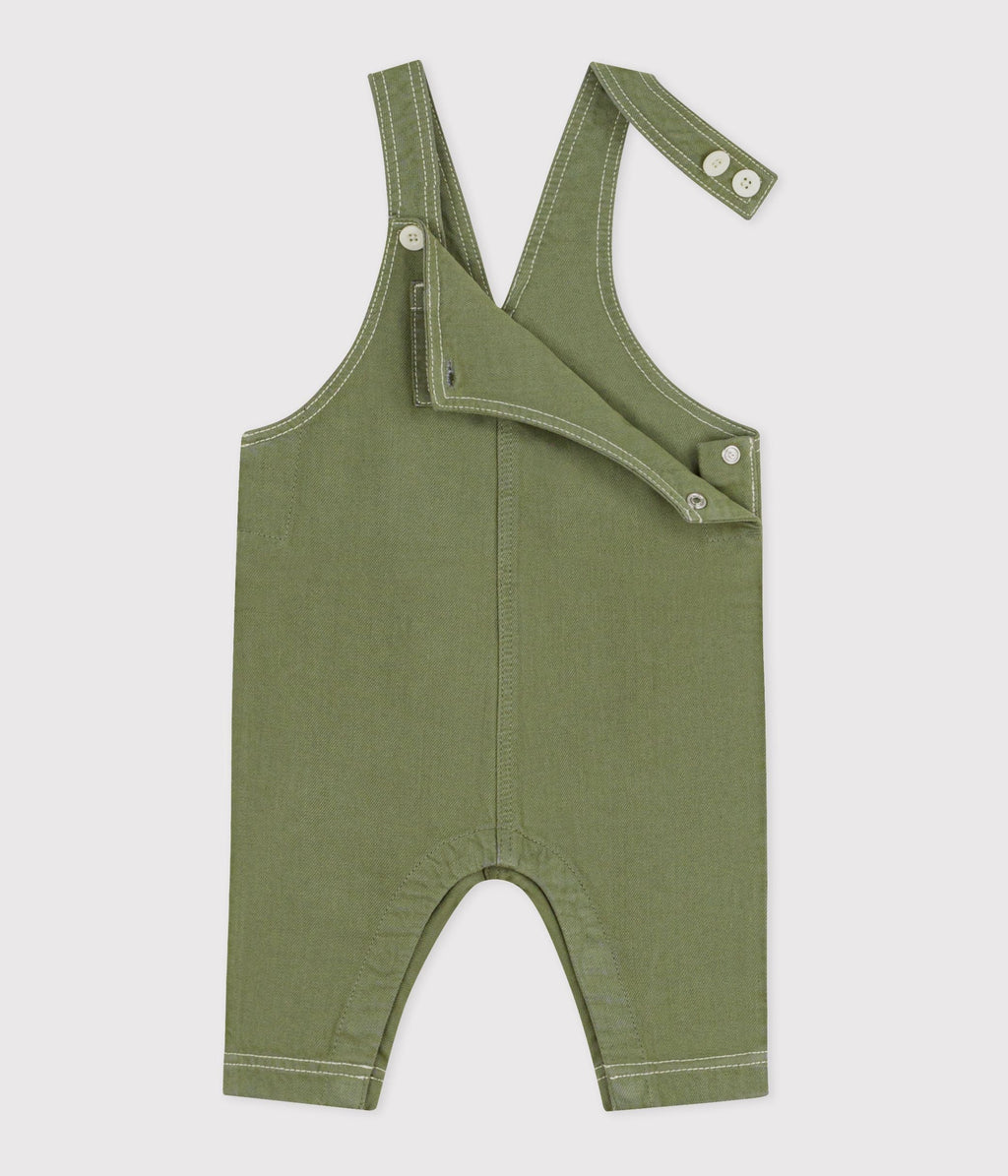 Salopette longue bébé en denim coloré – F2
