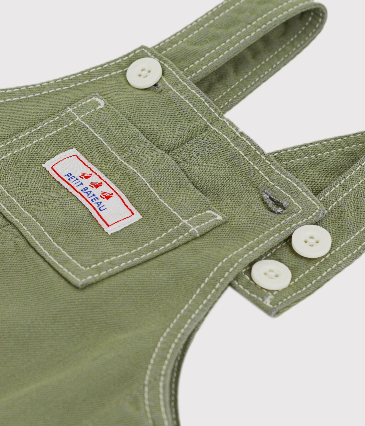 Salopette longue bébé en denim coloré – Z1