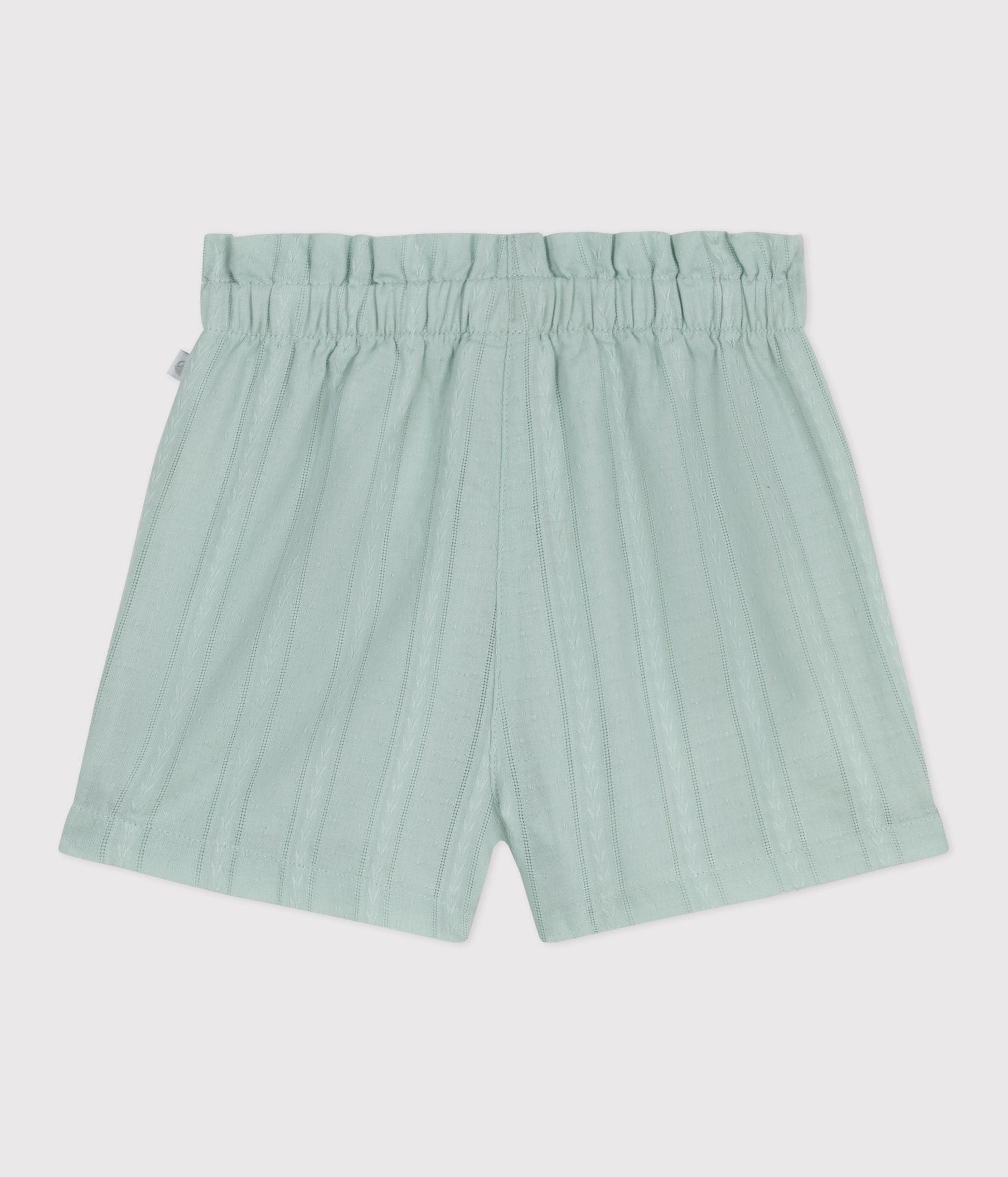 Short bébé en coton uni – D1