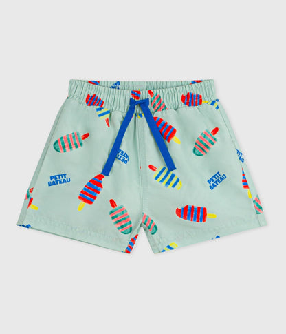 Short de bain bébé, imprimé glaces – F1