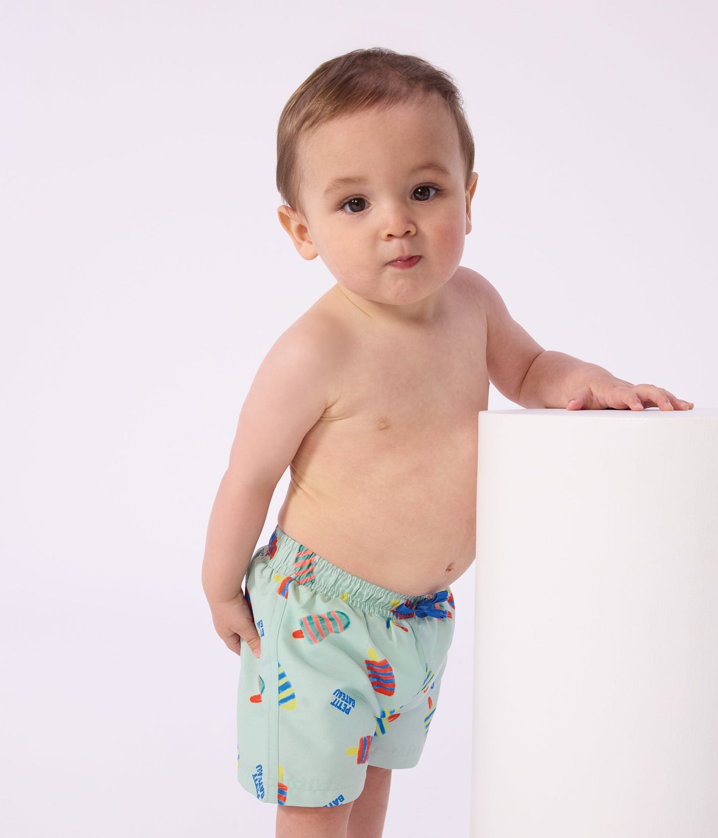 Short de bain bébé, imprimé glaces – J1