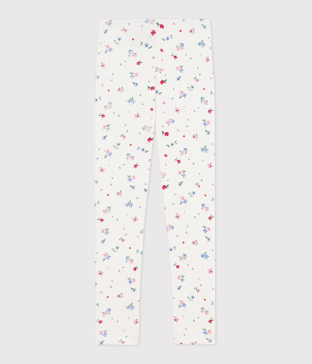 Legging enfant en coton imprimé fleurs – D1