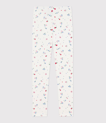 Legging enfant en coton imprimé fleurs – D1