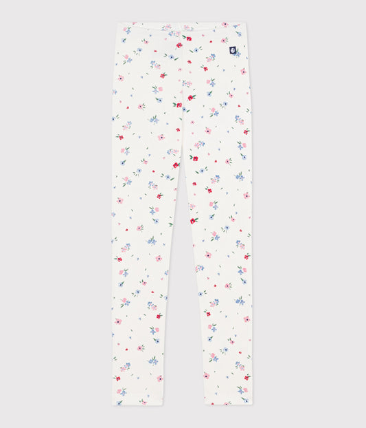 Legging enfant en coton imprimé fleurs – F1