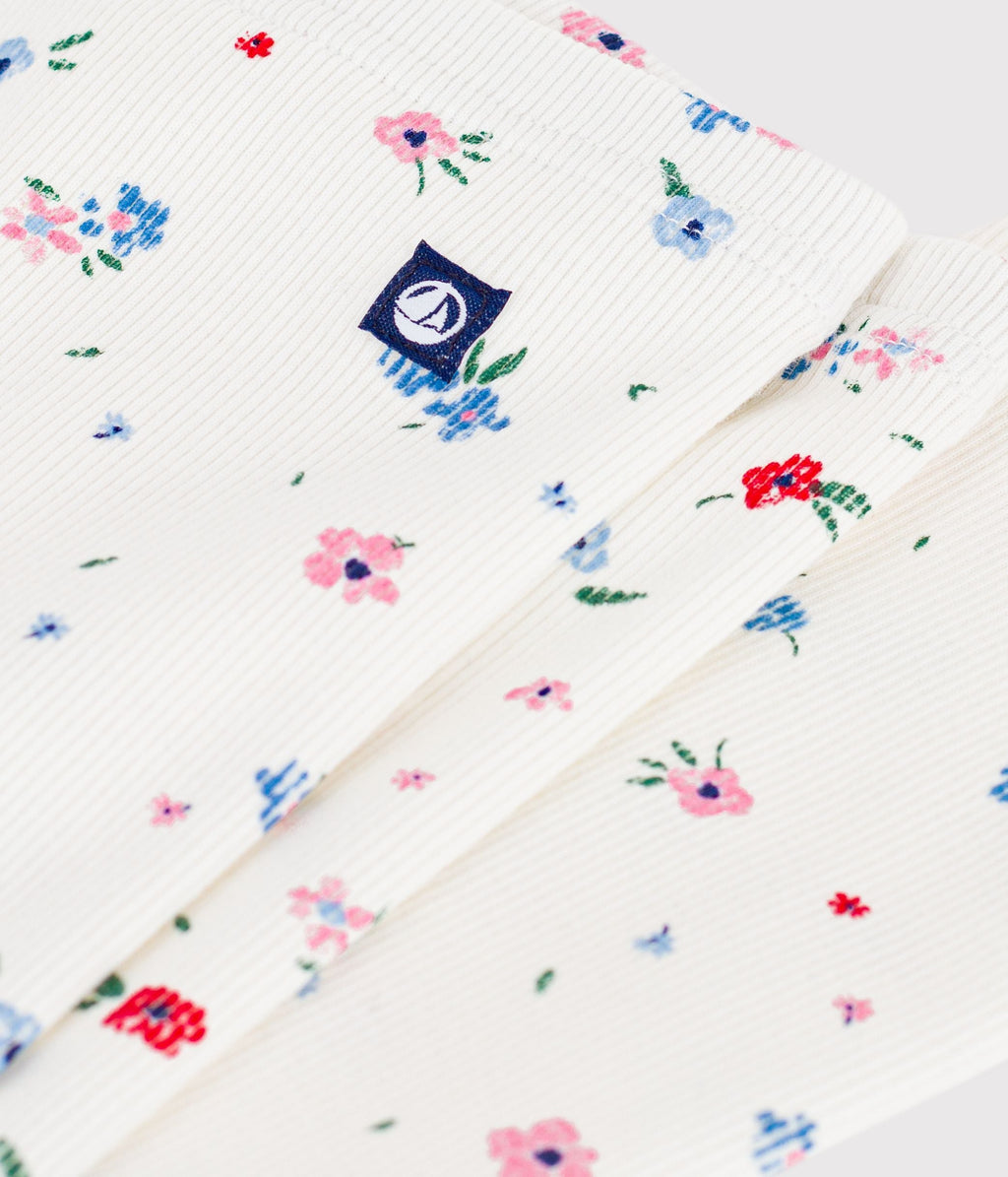 Legging enfant en coton imprimé fleurs – Z1