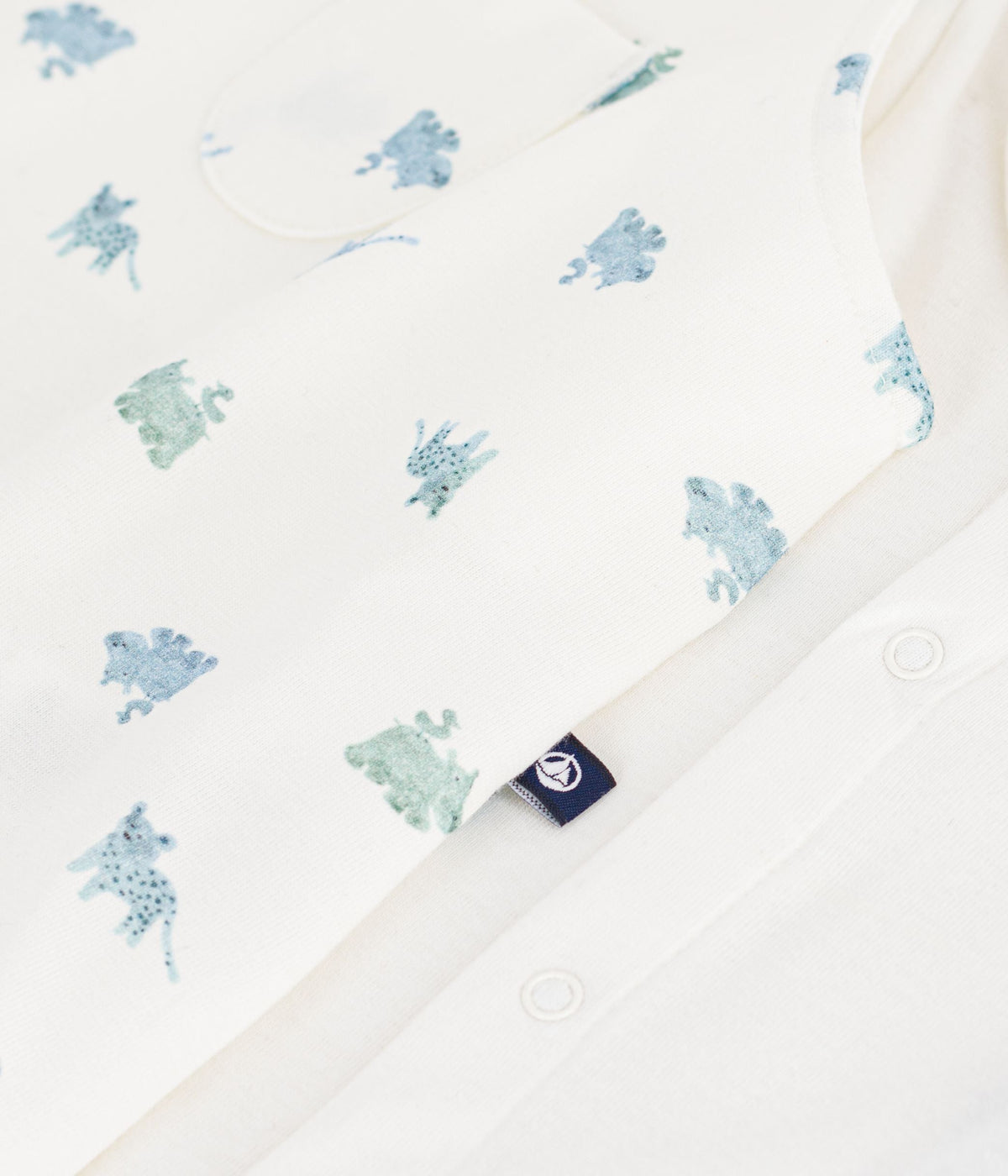 Ensemble salopette/body bébé en coton imprimé animaux – Z1