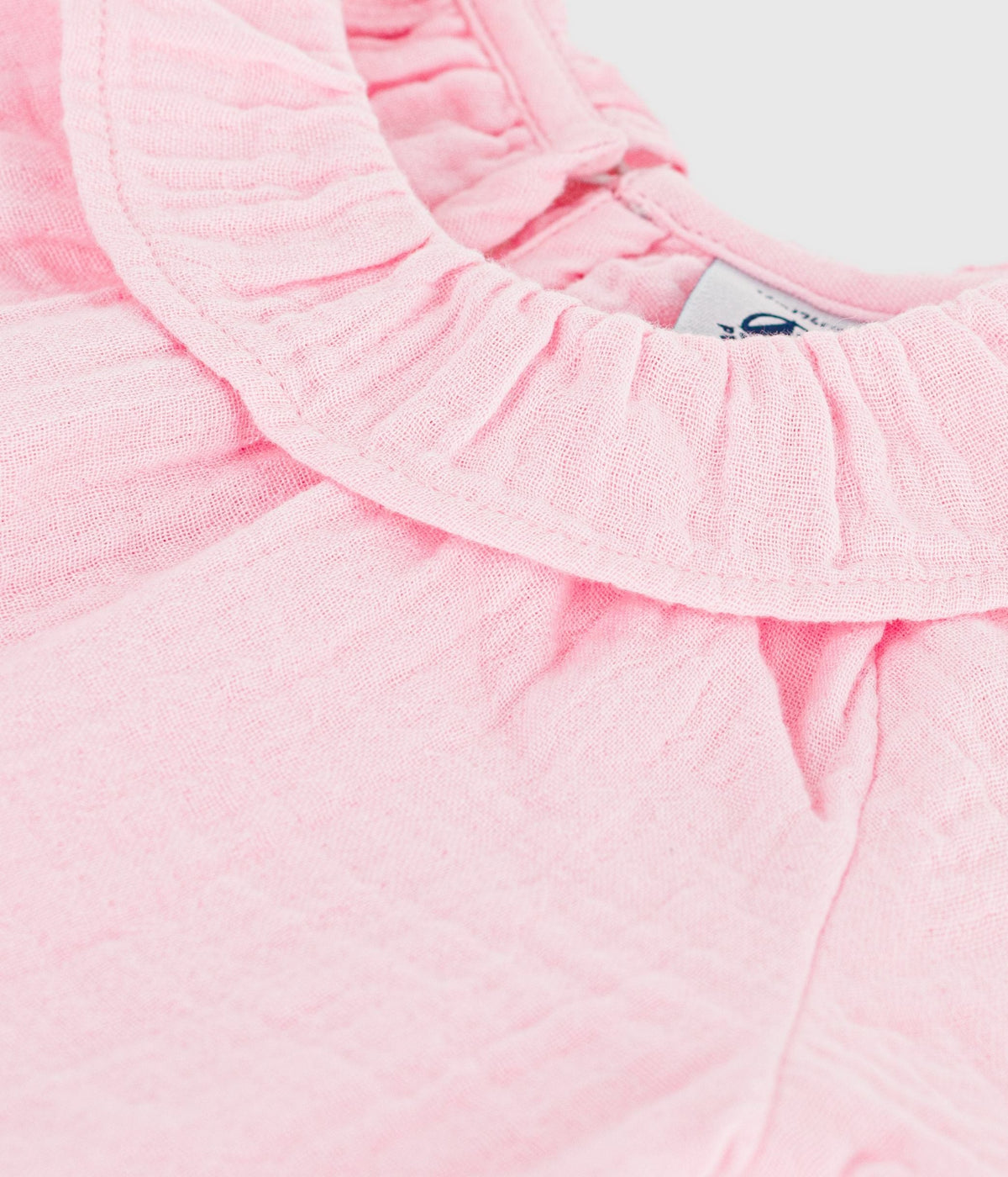 Blouse bébé en coton manches longues unie – Z1