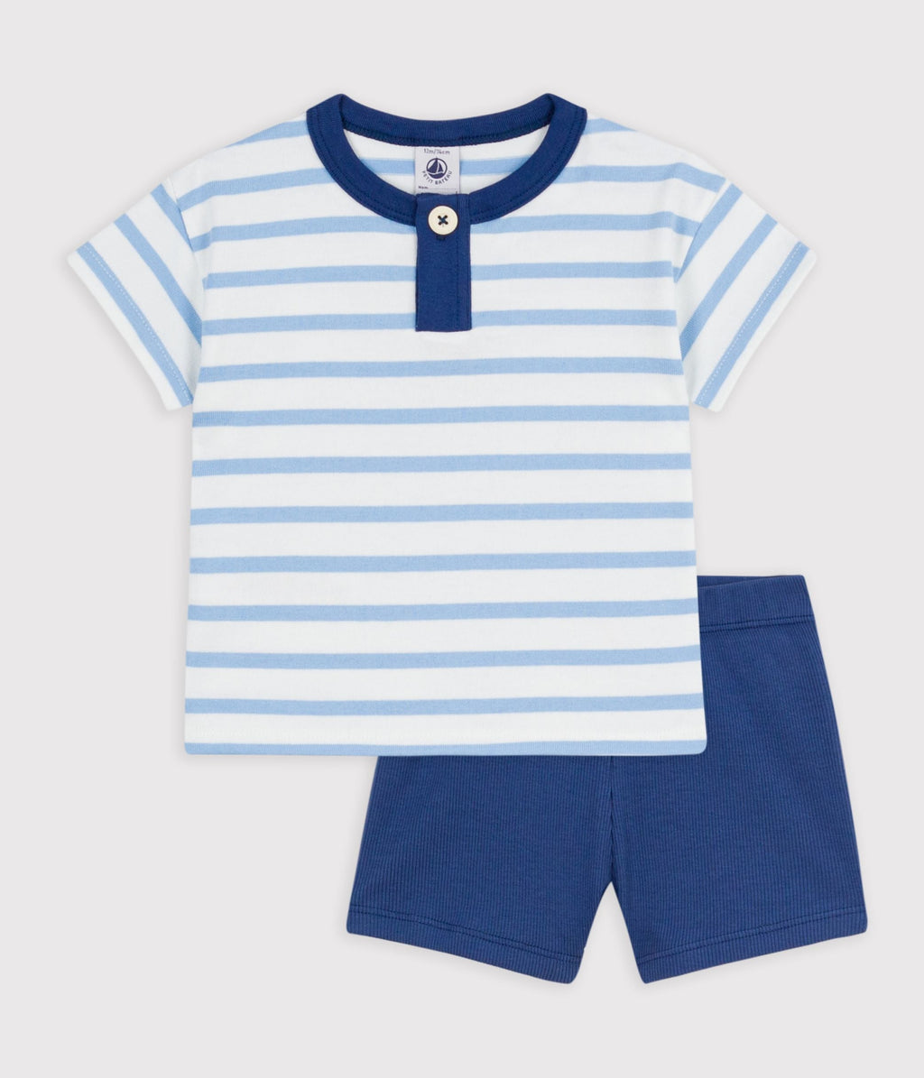 Ensemble cadeau bébé en coton : ensemble 2 pièces – F1