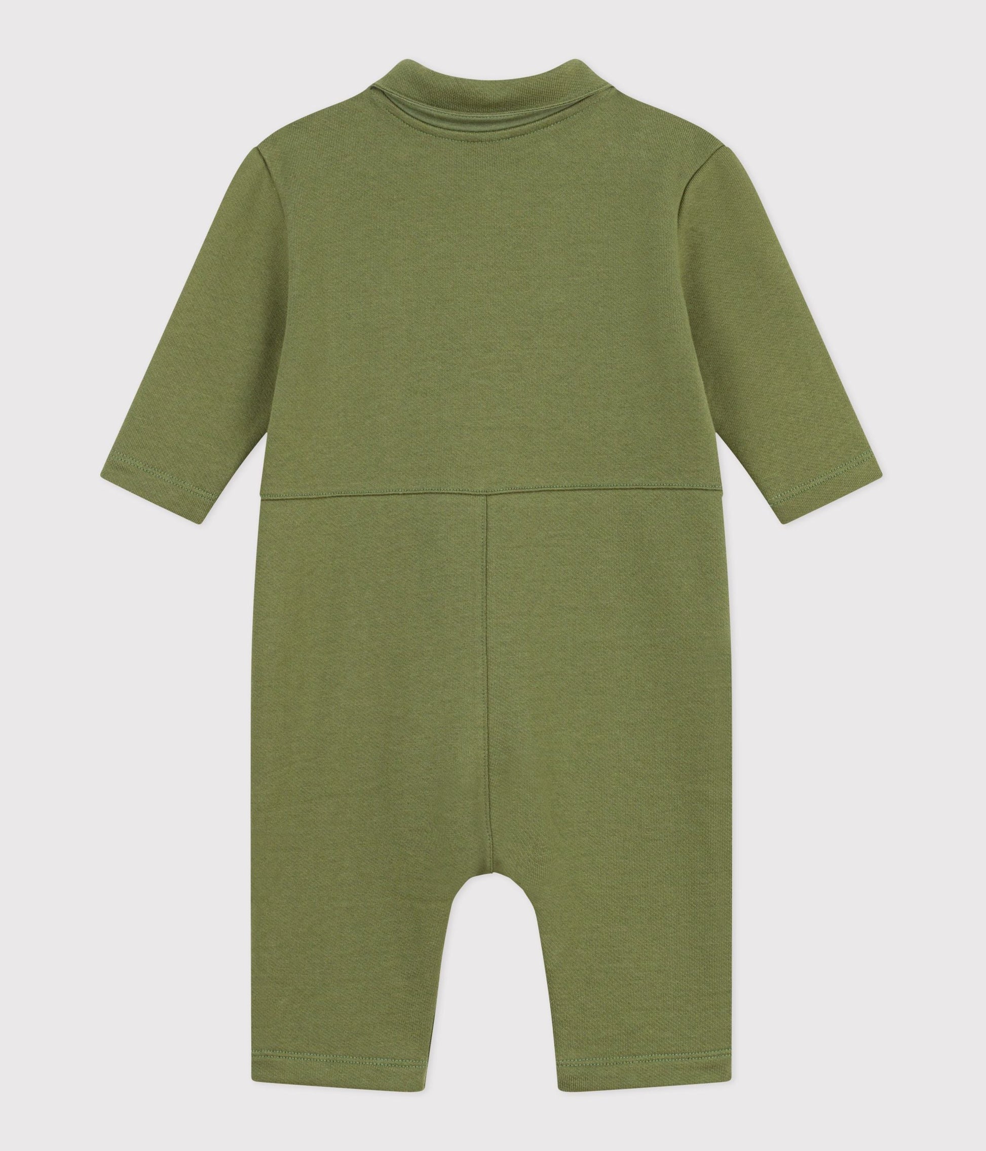 Combinaison longue bébé en coton uni – D1