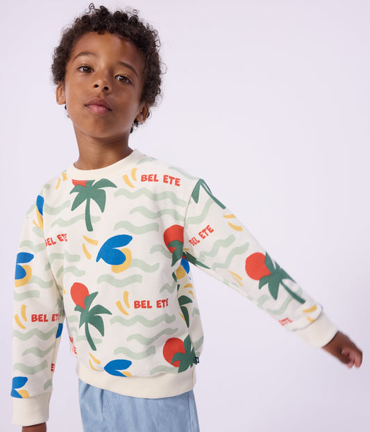 Sweatshirt enfant en coton imprimé – J1