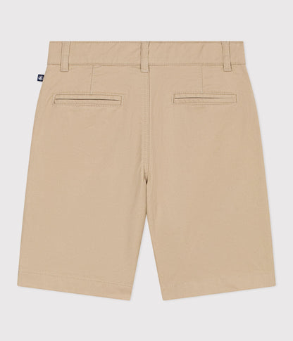 Bermuda short enfant en coton uni – D1