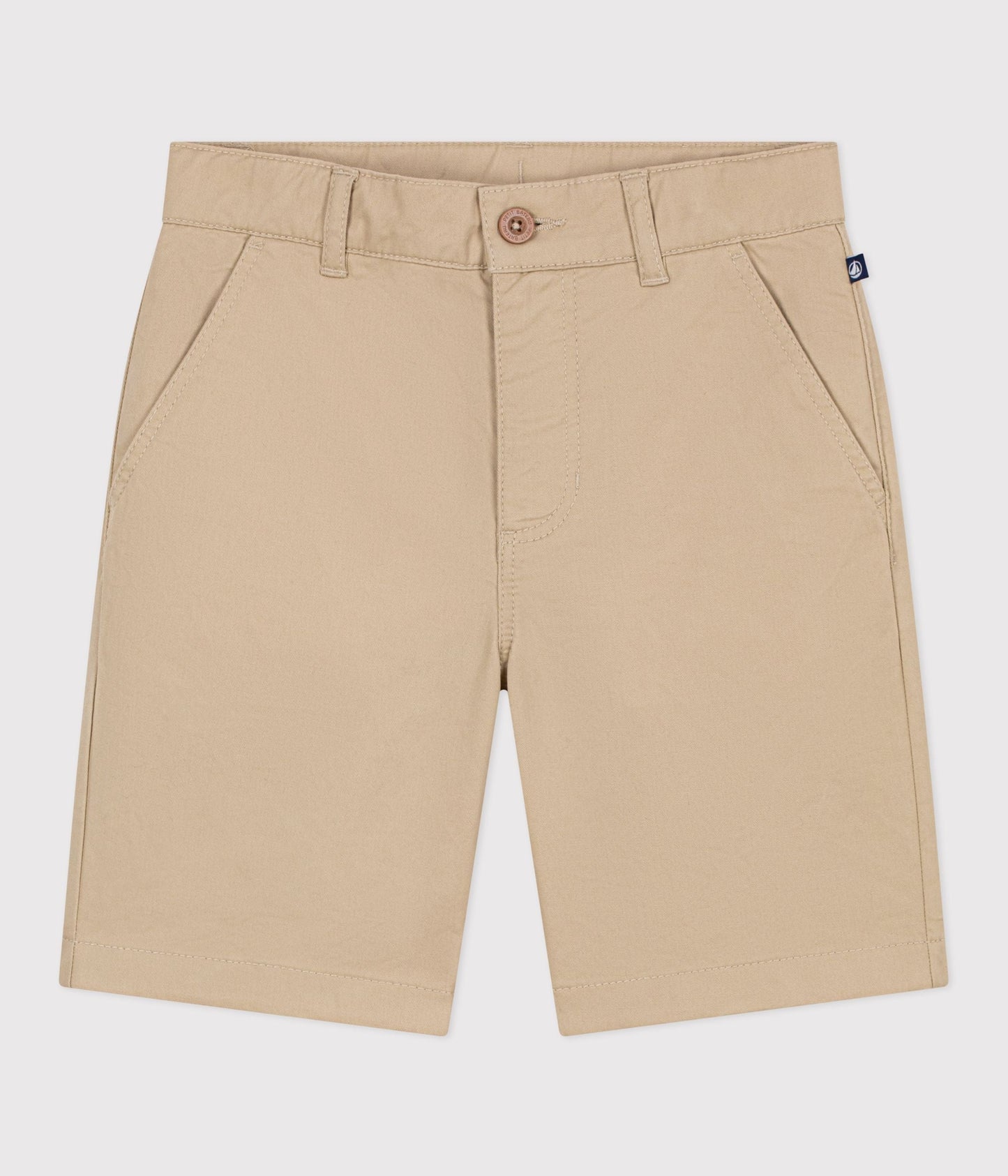 Bermuda short enfant en coton uni – F1