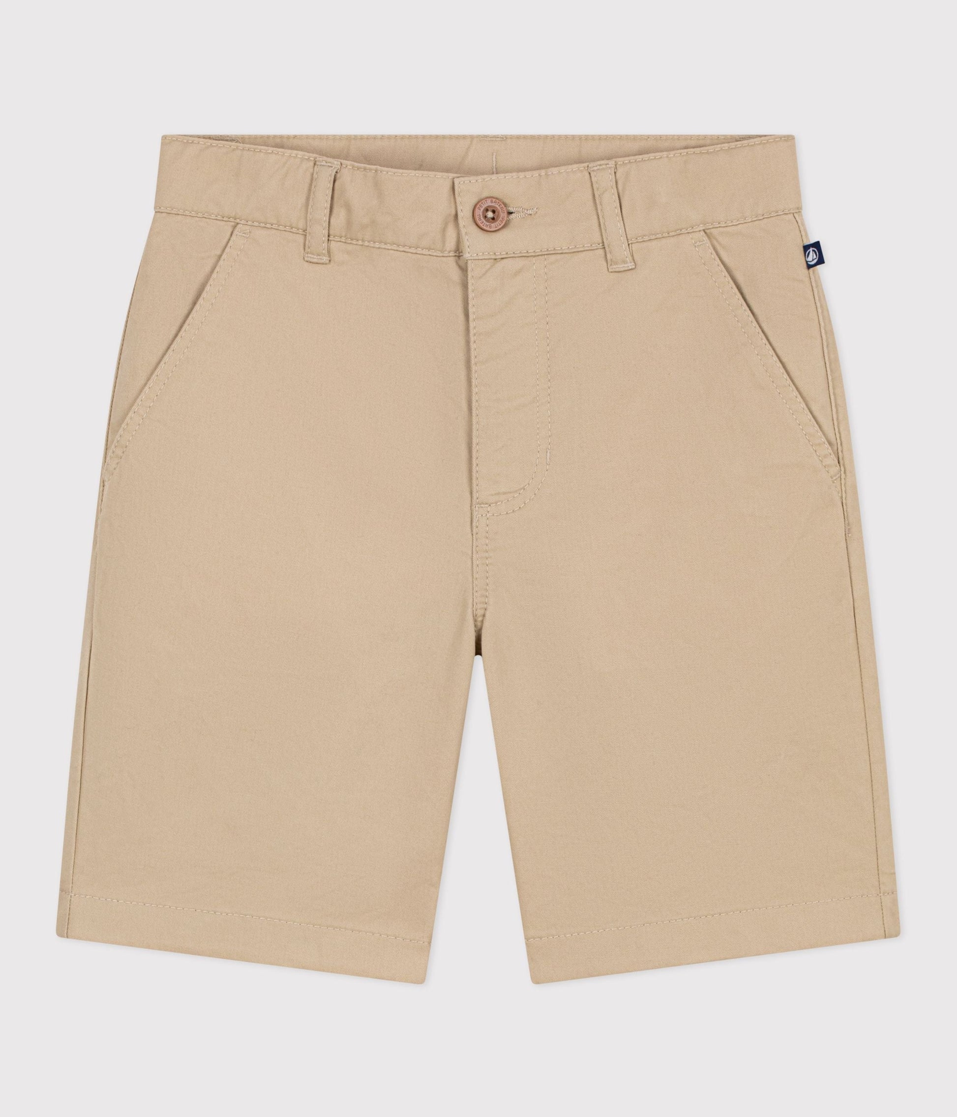 Bermuda short enfant en coton uni – F1