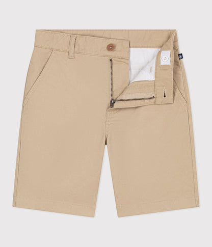 Bermuda short enfant en coton uni – F2