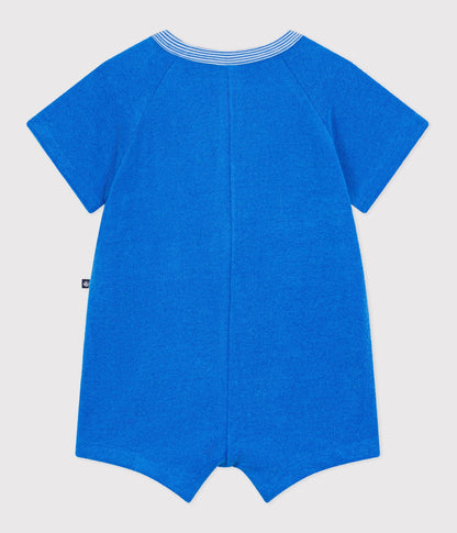 Combinaison courte bébé en coton unie – D1