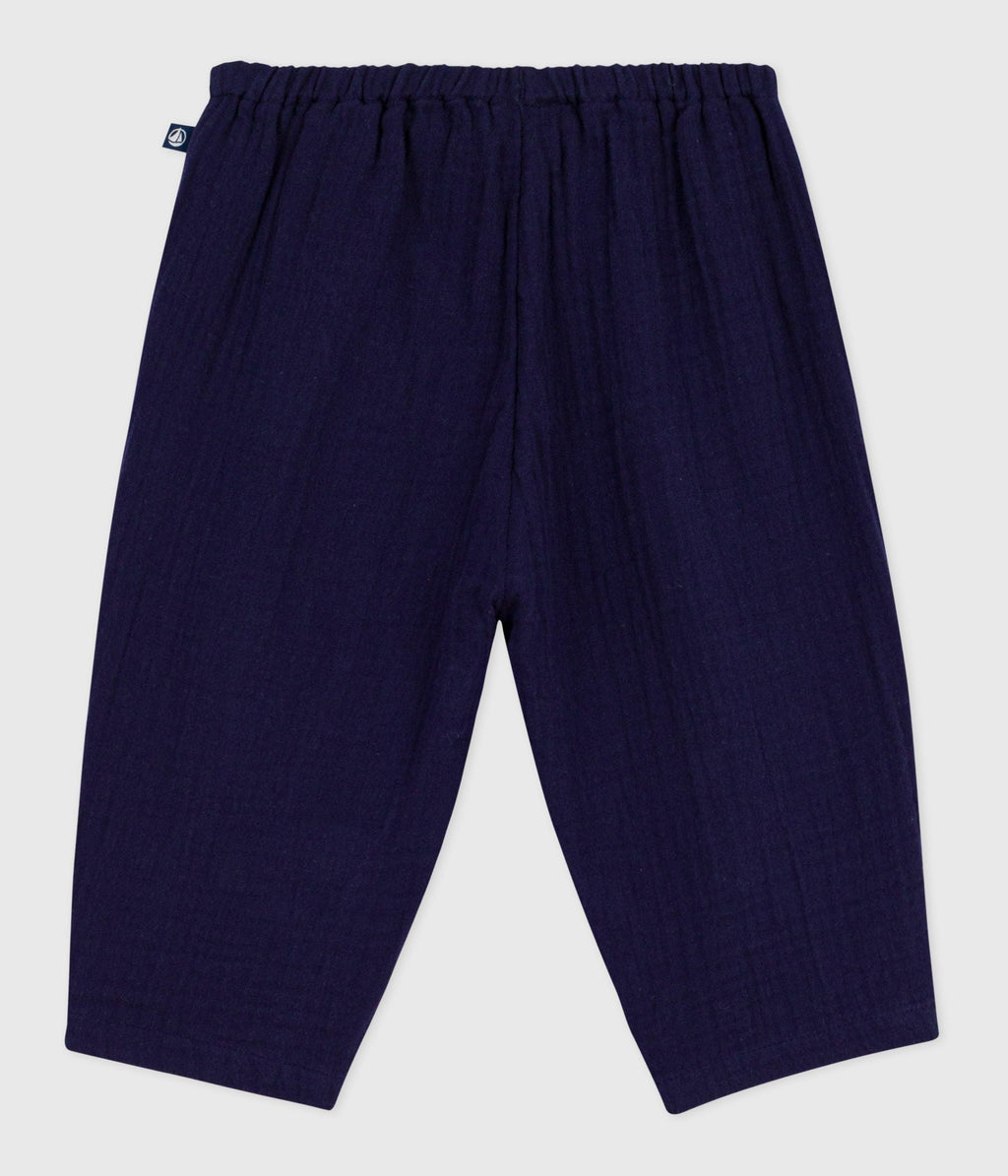 Pantalon bébé en coton uni – D1