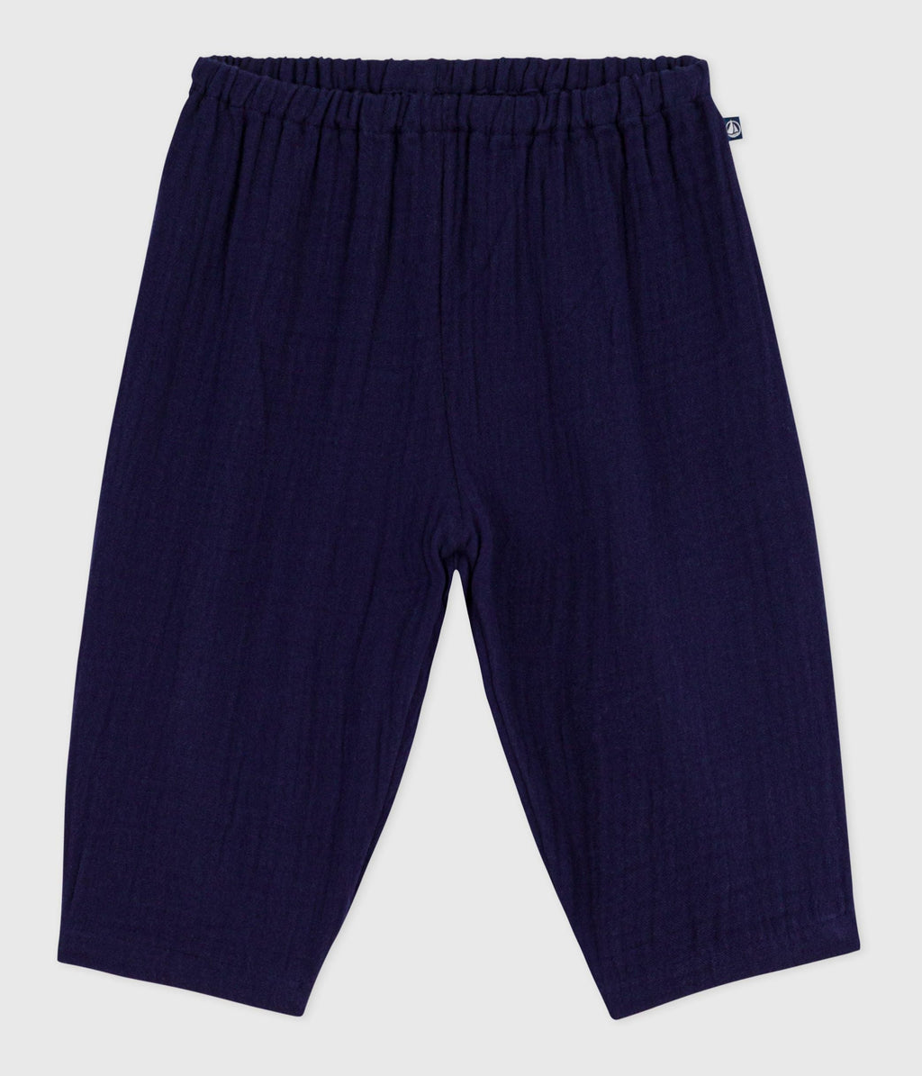 Pantalon bébé en coton uni – F1