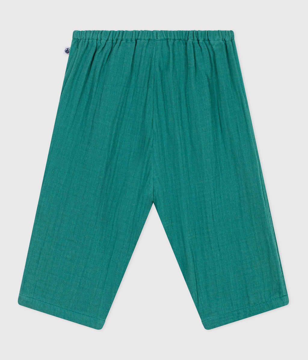Pantalon bébé en coton uni – D1