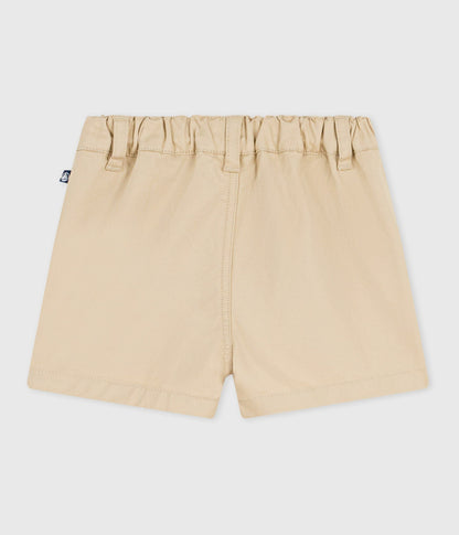 Short bébé en coton uni – D1