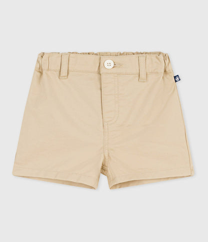 Short bébé en coton uni – F1