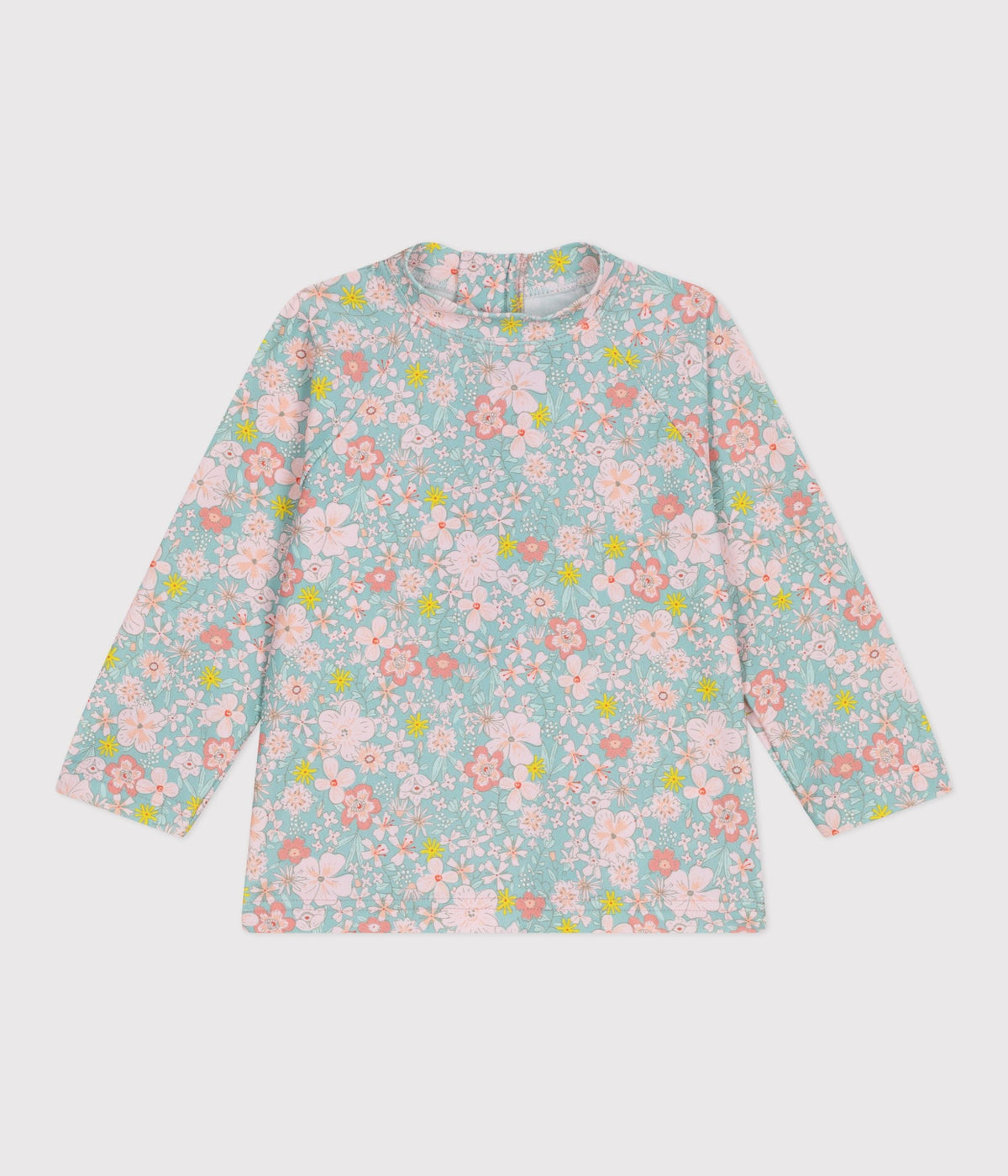 Tee-shirt anti UV bébé, imprimé fleurs – F1