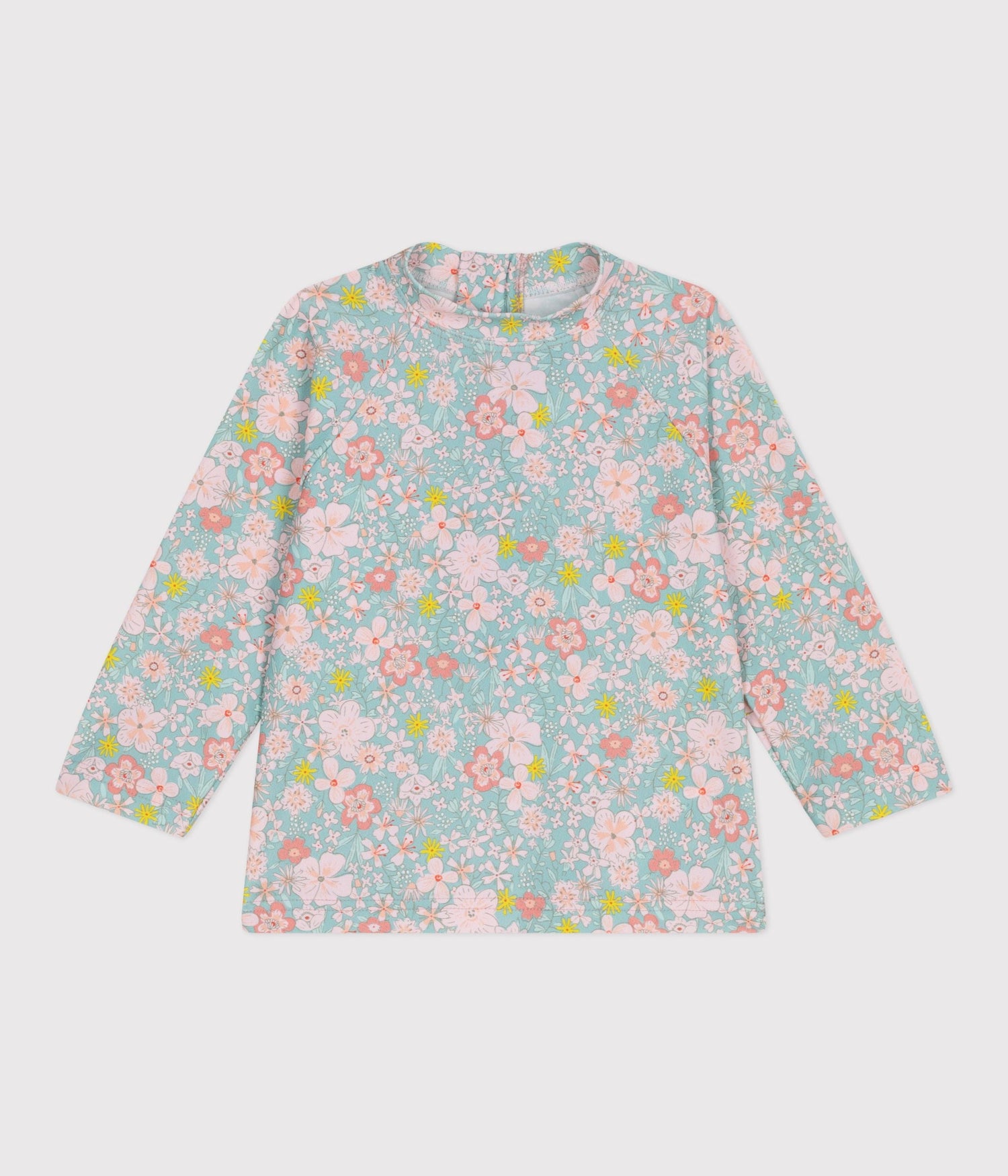 Tee-shirt anti UV bébé, imprimé fleurs – F1